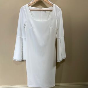 CALVIN KLEIN ICE CRYSTAL 👗 RHINESTONES SLEEVE